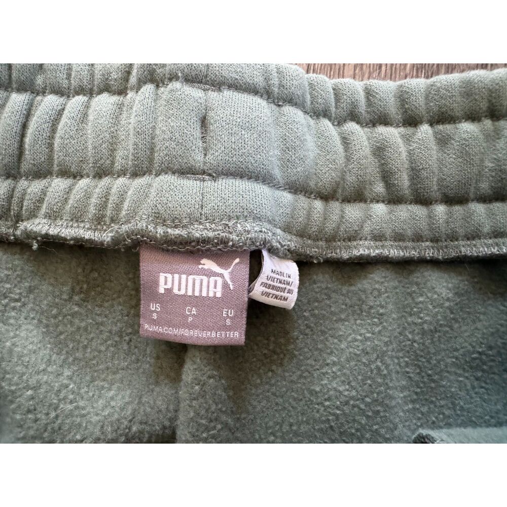 Puma Super Soft Sage Green Joggers Sweats Sweatpants Pants sz Small - Picture 2 of 2